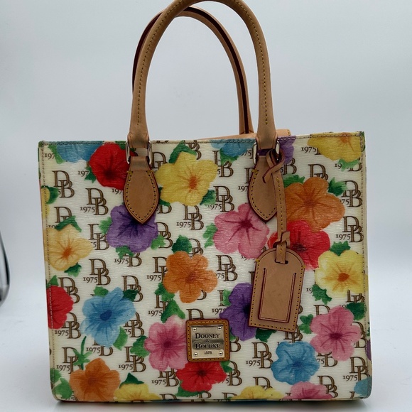 Dooney and Bourke Janine Floral Satchel - Picture 2 of 15